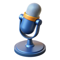 vibrant unparalleled Microphone with stand NO BACKGROUND with Transparent Background. png