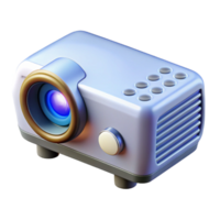 playful splendid Projector with remote control NO BACKGROUND with Transparent Background. museum quality png