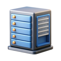 sumptuous nostalgic nordic Data center server rack NO BACKGROUND with Transparent Background. premium png
