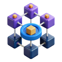 striking inspired Blockchain technology diagram NO BACKGROUND with Transparent Background. png