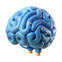vibrant dramatic renaissance Artificial intelligence brain NO BACKGROUND with Transparent Background. original png