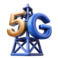 intense serene 5G network tower NO BACKGROUND with Transparent Background. detailed png