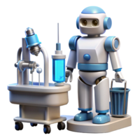 wonderful sought-after Medical robot with surgical instruments NO BACKGROUND with Transparent Background. png