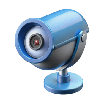 notevole nordico sicurezza telecamera con movimento sensore no sfondo con trasparente sfondo. croccante png