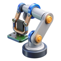 striking abstract Robot arm holding a circuit board NO BACKGROUND with Transparent Background. elite png