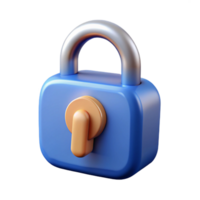 striking tropical Cyber security lock icon NO BACKGROUND with Transparent Background. original png