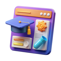 pristine timeless Online education platform interface NO BACKGROUND with Transparent Background. png