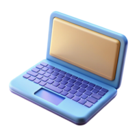 serene impressionist Laptop keyboard close-up NO BACKGROUND with Transparent Background. original png