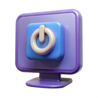 inesquecível nórdico computador monitor poder botão não fundo com transparente fundo. Prêmio png