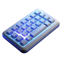 reflexivo deslumbrante sem fio teclado com luz de fundo não fundo com transparente fundo. impecável png