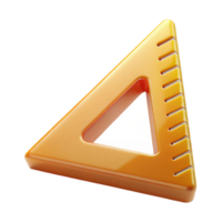 gorgeous calm renaissance Architect's triangle ruler, NO BACKGROUND with Transparent Background. impeccable png