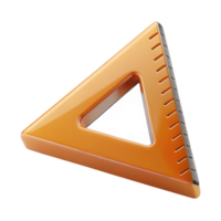 impressive mysterious vintage Architect's triangle ruler, NO BACKGROUND with Transparent Background. handcrafted png