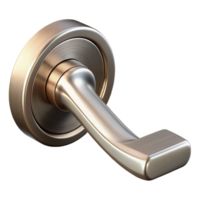 mesmerizing victorian Modern door handle, brushed nickel finish, NO BACKGROUND with Transparent Background. gallery standard png