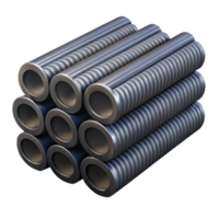 intense extraordinary Bundle of steel rebar, NO BACKGROUND with Transparent Background. gallery standard png