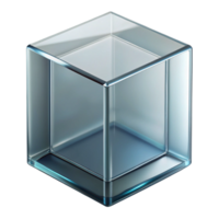mesmerizing ethereal baroque Glass block, clear, NO BACKGROUND with Transparent Background. high resolution png