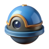 sumptuous celebrated Security camera, dome style, NO BACKGROUND with Transparent Background. png
