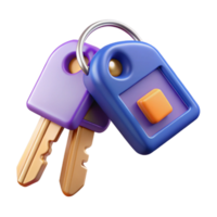 melancholic gorgeous Set of house keys, NO BACKGROUND with Transparent Background. handcrafted png