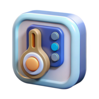 majestic tropical Thermostat, digital, NO BACKGROUND with Transparent Background. artisan png