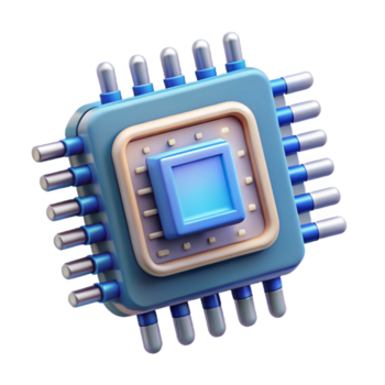 indrukwekkend onvergetelijk kunstmatig intelligentie- spaander met ingewikkeld schakeling Nee achtergrond met transparant achtergrond. png