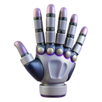 magnificent art deco Cybernetic hand with articulated fingers NO BACKGROUND with Transparent Background. flawless png