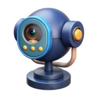 stunning baroque High-tech security camera with facial recognition software NO BACKGROUND with Transparent Background. elite png