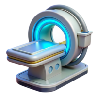 immaculate whimsical artistic Futuristic medical scanner with rotating sensors NO BACKGROUND with Transparent Background. expertly shot png