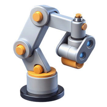 Maravilhoso pacífico boêmio avançado robótico braço com múltiplo juntas não fundo com transparente fundo. magistralmente capturado png