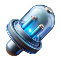 rare retro Advanced medical implant with bioluminescent sensors NO BACKGROUND with Transparent Background. detailed png