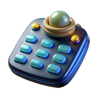 unparalleled industrial Alien data pad with glowing symbols NO BACKGROUND with Transparent Background. sharp png