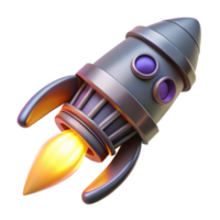 glorious industrial Spaceship engine nozzle with glowing plasma exhaust NO BACKGROUND with Transparent Background. authentic png