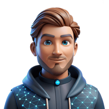 esplêndido contemporâneo cyberpunk personagem retrato com dados corrente sobreposição não fundo com transparente fundo. museu qualidade png