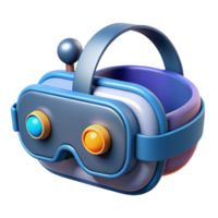 majestic nostalgic nordic High-tech VR headset with multiple sensors NO BACKGROUND with Transparent Background. 4K png