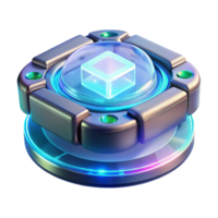 rare bohemian Futuristic communication device with holographic interface NO BACKGROUND with Transparent Background. impeccable png