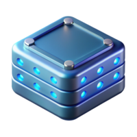 serene rustic High-tech data storage device with glowing LEDs NO BACKGROUND with Transparent Background. top-tier png