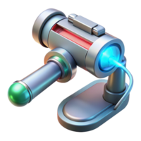 impressive inspired Futuristic surgical tool with laser precision NO BACKGROUND with Transparent Background. png
