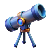 immaculate bohemian High-tech telescope with advanced sensors NO BACKGROUND with Transparent Background. handcrafted png