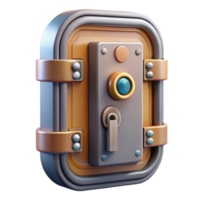 quintessential organic Highly detailed spaceship door with locking mechanism NO BACKGROUND with Transparent Background. elite png