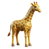 splendid bohemian Giraffe with its long neck extended. NO BACKGROUND with Transparent Background. elite png