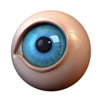 impressive abstract Close-up portrait of a human eye. NO BACKGROUND with Transparent Background. high quality png