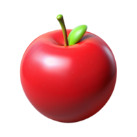 tranquil immaculate Single red apple. NO BACKGROUND with Transparent Background. professional png