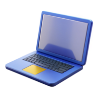 unparalleled surreal Laptop computer with the screen open. NO BACKGROUND with Transparent Background. crisp png