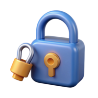 inspired geometric Key unlocking a lock. NO BACKGROUND with Transparent Background. studio quality png