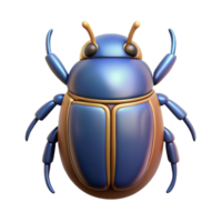 majestic futuristic Scarab beetle, Egyptian sacred insect. NO BACKGROUND with Transparent Background. perfect clarity png