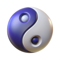 peaceful immaculate Yin and Yang symbol. NO BACKGROUND with Transparent Background. professional png