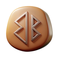 mesmerizing notable Norse Rune Stone with inscription. NO BACKGROUND with Transparent Background. png