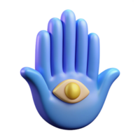 immaculate distinguished Hamsa hand symbol. NO BACKGROUND with Transparent Background. png