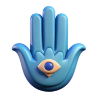 serene passionate retro Hamsa hand symbol. NO BACKGROUND with Transparent Background. genuine png