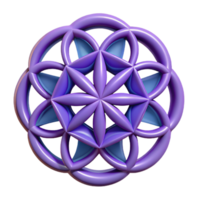 sought-after baroque Flower of Life symbol. NO BACKGROUND with Transparent Background. original png