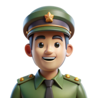 romantic impressive Soldier in uniform, NO BACKGROUND with Transparent Background. 4K png