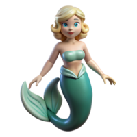 serene inspired Siren, mythical creature, known for enchanting sailors with their voices. NO BACKGROUND with Transparent Background. png